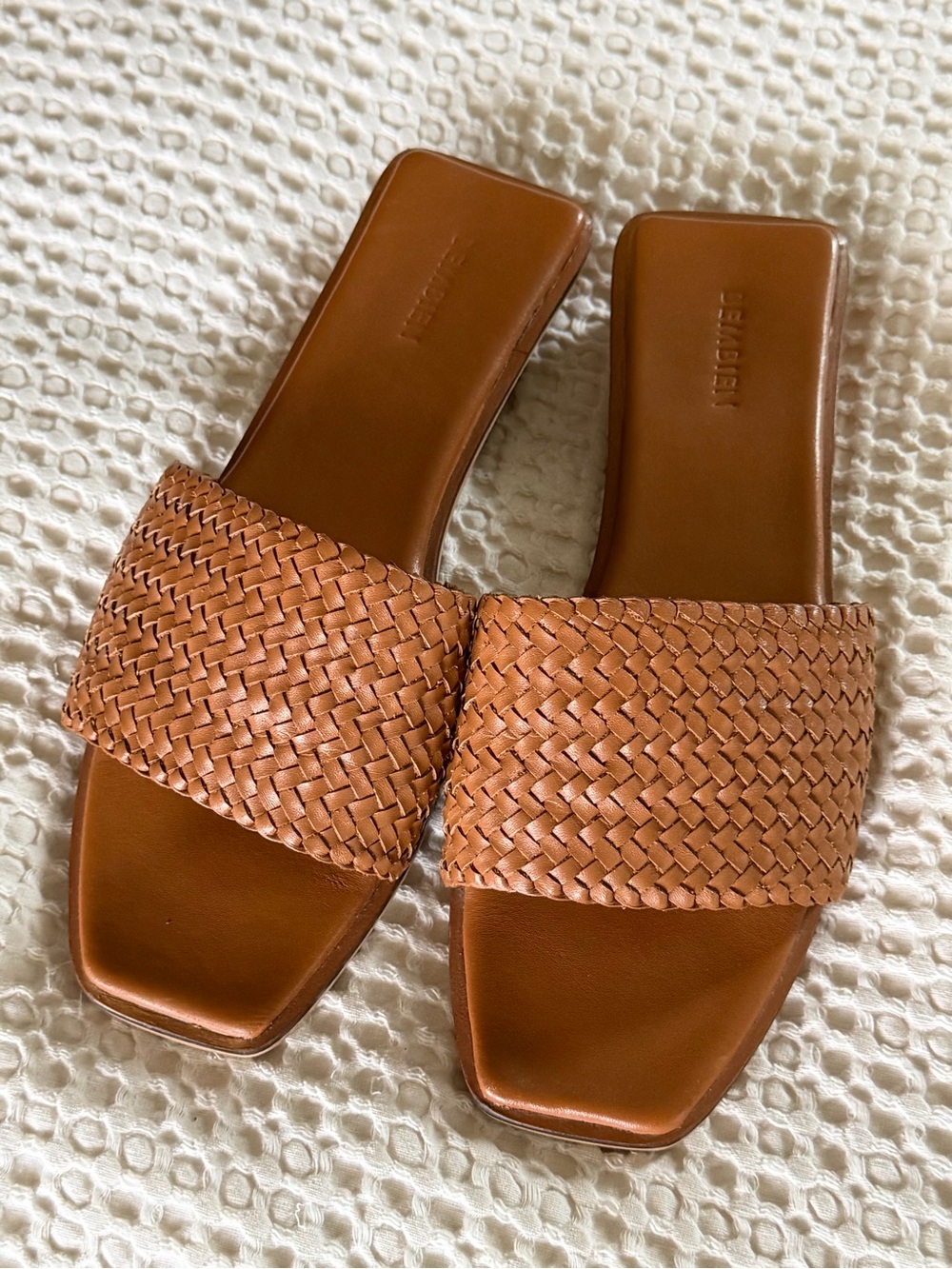 Bembien Mesa Woven Leather Slides Sienna EU 37 - Picture 7 of 13